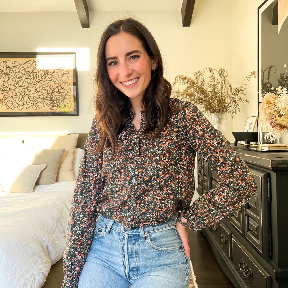 Doen Ditsy Floral Long Sleeve Blouse